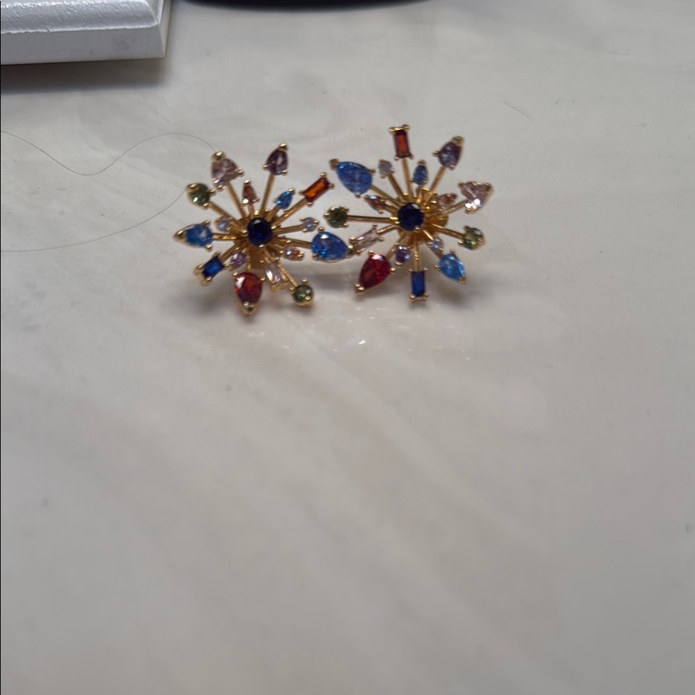 Kate Spade multi color fireworks earrings